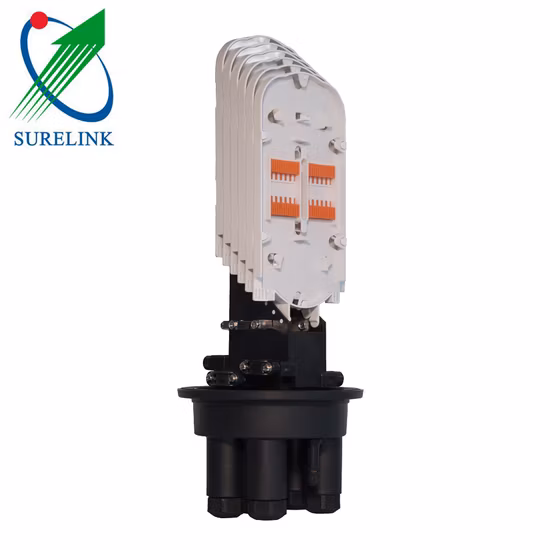 Outdoor Waterproof Horizontal Type Two Inlets Outlets Fiber Optic Splice Wnclosure Box