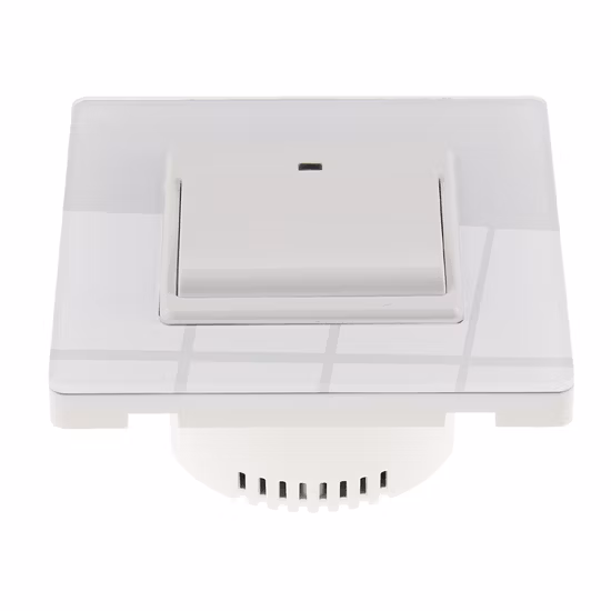 Black EU Bluetooth Wireless WiFi Wall Touch Tuya Smart Electrical Light Switch with Tempered Glass