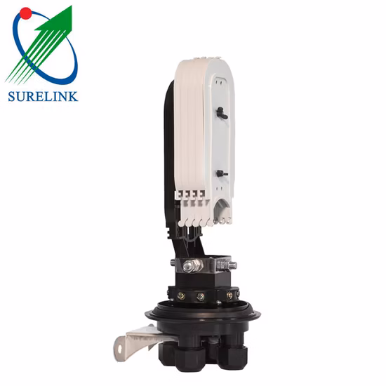 Outdoor Waterproof Horizontal Type Two Inlets Outlets Fiber Optic Splice Wnclosure Box