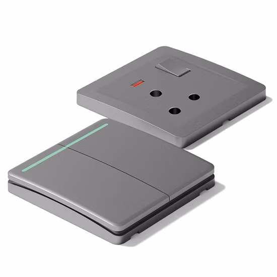 S1.3 Wenzhou Factory Zigbee Gold PC Big Button Switch Light Wall Wall Switch Socket for Home