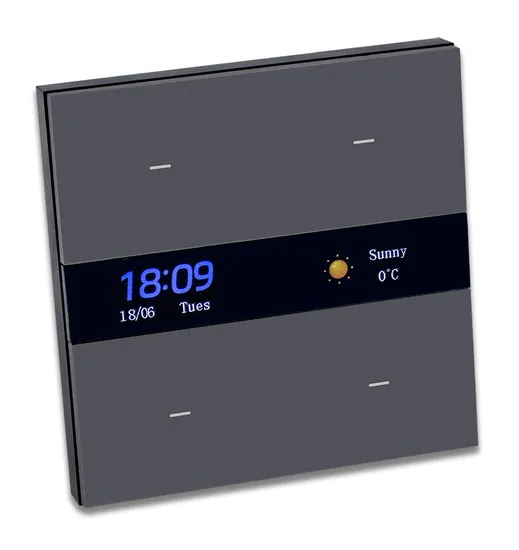 Tianlai 1 Gang 2gang 3 Gang 4 Gang Aluminum Panel Zigbee Tuya Smart Switch 