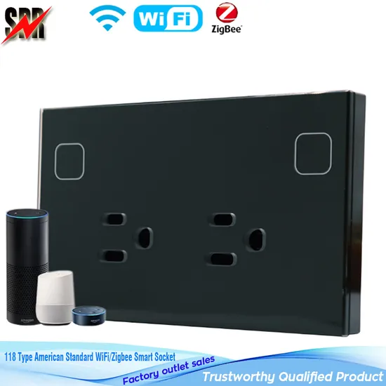 118 Type American Standard WiFi/Zigbee Smart Dual Port Socket 