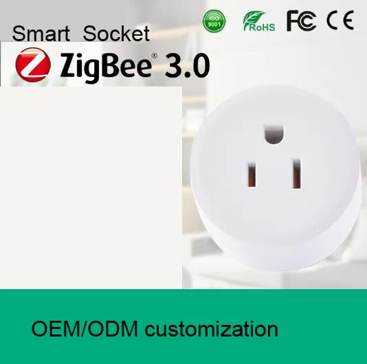 Zigbee Tuya Smart Socket WiFi Us Plug 3pin Adapter 