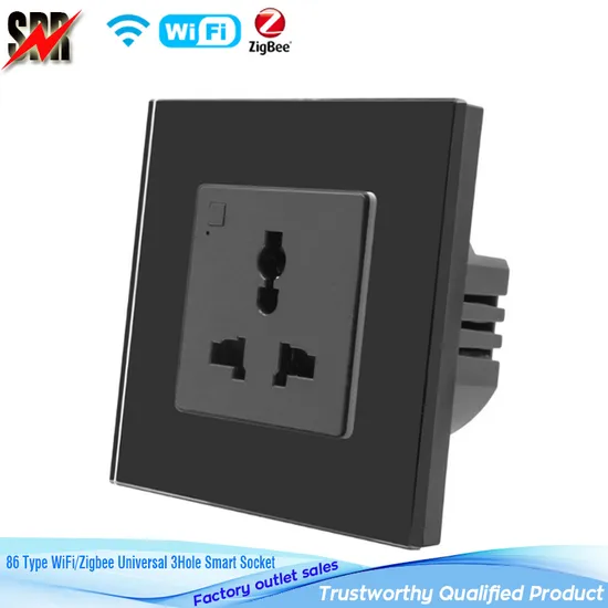 86 Type Universal WiFi/Zigbee 3hole Smart Socket 