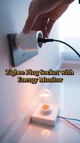 SLS 20A Zigbee Smart Socket EU Schuko Plug Outlet with Energy Monitor 