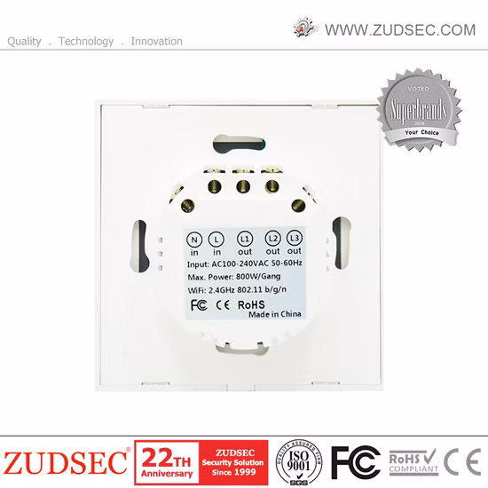 Us/EU/UK/Vn Wall Touch 1/2/3 Gang Glass Panel Smart WiFi Light Switch