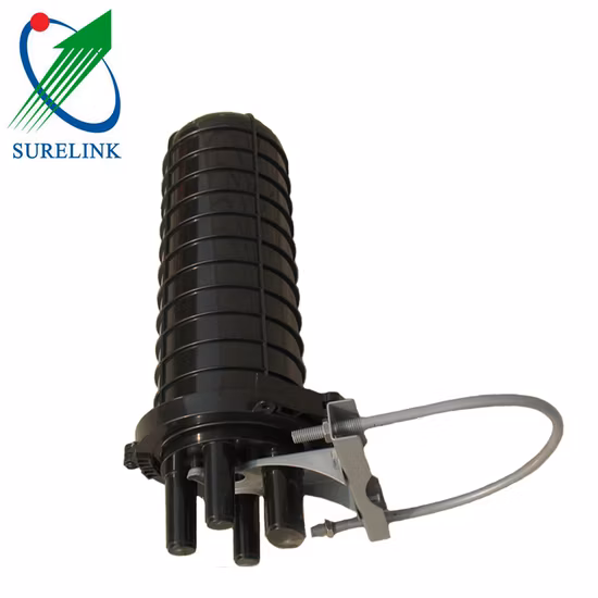 Outdoor Waterproof Horizontal Type Two Inlets Outlets Fiber Optic Splice Wnclosure Box