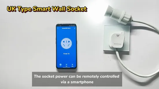 SLS Tuya Zigbee Smart Wall Socket UK Type Glass Panel 16A 