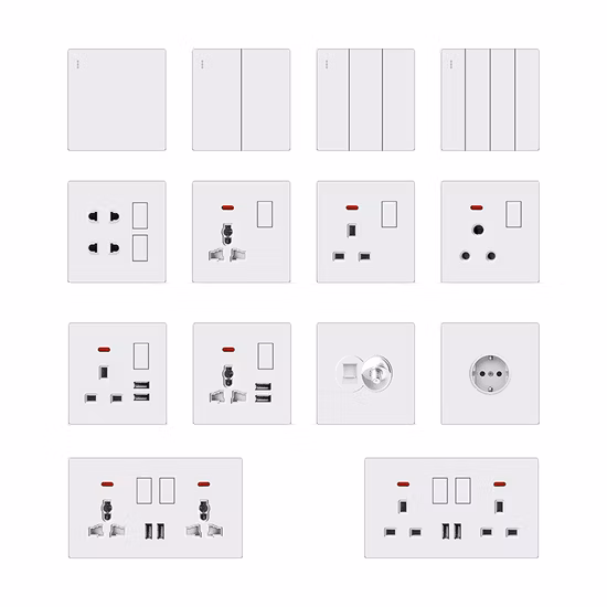 W10 Thin Wall Switch WiFi Home USB Wall Plugs and Switch Socket Smart Interruptor Inteligente Switches and Socket