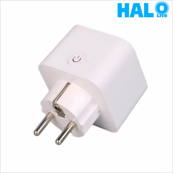 Halolite EU Smart Plug APP with Power Metering Control by Tuya or Smart Life and Voice Control Google Amazon Alexa Smart Socket with Power Metering 