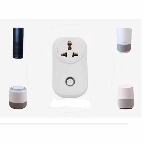 Tuya Alexa Google Energy Monitoring 10A/16A India/South Africa Type Home Power Smart WiFi Plug Socket