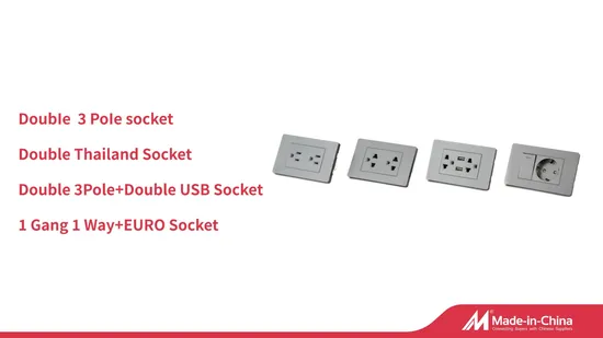 Customized Electrical Outlet Smart 3 Pole+TV Wall Power Socket