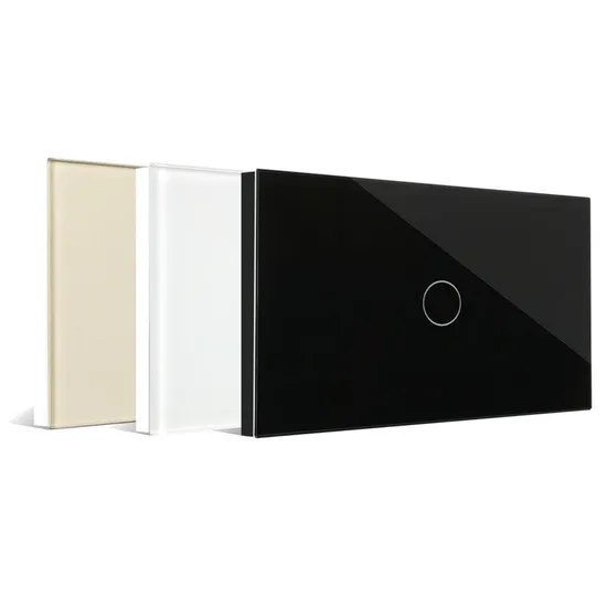Home Automation Black Glass WiFi Zigbee Bluetooth Wireless Smart Switch