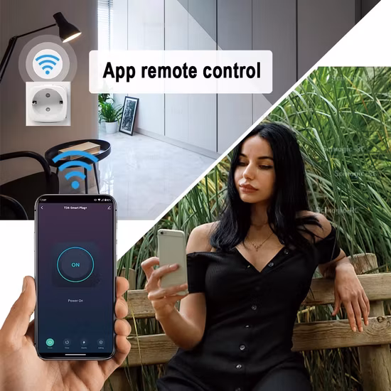 Tuya Zigbee Light Smart Life Google Home Power Socket Plug