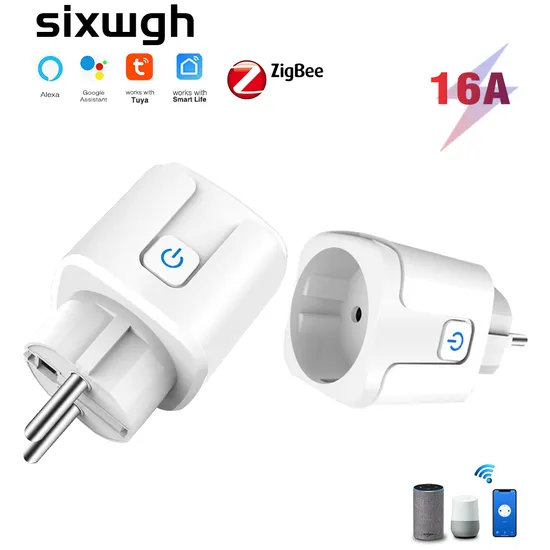 16A Zigbee Power Plug with Voice Control and Energy Monitoring Features 