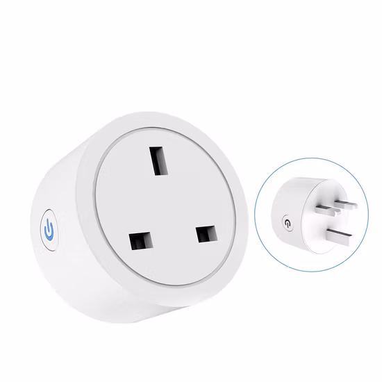 Zigbee Tuya Smart Socket WiFi UK Plug 3pin Adapter