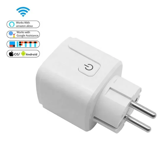 EU Plug Wireless Smart Zigbee Smart Plug Socket 