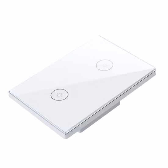 Zigbee Wall Touch Tuya Smart Electrical Light Switch with Tempered Glass