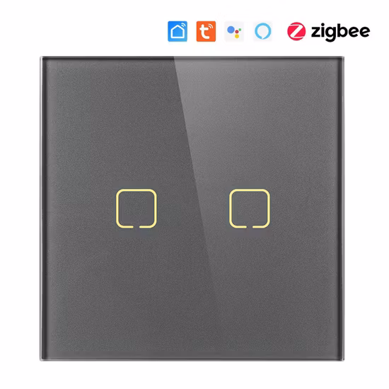 Tuya Smart Switch Zigbee WiFi Wall Switch Touch Glass Panel Switch Light Switch