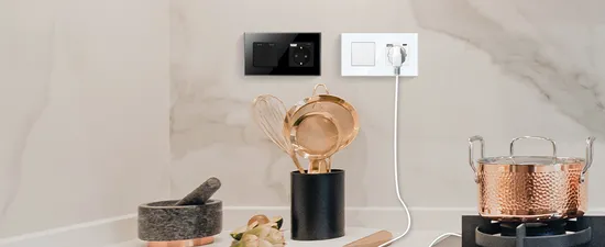 Cnbingo 16A French Plug with LED Indicator on/off Button with Power Metering Function Smart Home Wall Socket 